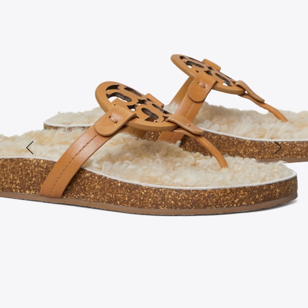 Miller cloud shearling sandal NIB